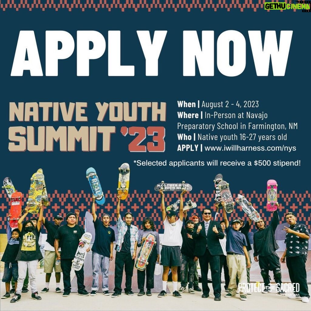 Mark Ruffalo Instagram - This August 2-4, @protectsacred will host their 3rd Annual Native Youth Summit at Navajo Preparatory School in Farmington, New Mexico. This exciting transition from virtual to in-person will allow for unique opportunities for the 30 Indigenous youth leaders they'll select through an application process. Selected applicants will receive a $500 stipend! The application to attend the summit is NOW OPEN to ALL Indigenous youth 16-27 years old [*Arizona-based youth will be prioritized in the application review process]. Native youth from New Mexico, Colorado, and neighboring states are encouraged to apply! Follow the link in bio to apply. Application deadline is Friday, July 7, 2023. Selected participants will be notified by email July 14, 2023.