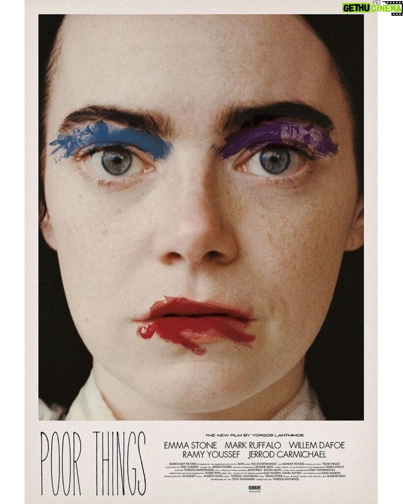 Mark Ruffalo Instagram - I’m so into this poster, I think it’s one of the coolest movie posters I have ever seen or been part of. Make sure to look closely. #PoorThingsFilm, starring Emma Stone, Willem Dafoe, @ramy Youssef, Jerrod Carmichael, Christopher Abbott, & Margaret Qualley and directed by the inimitable Yorgos Lanthimos. In theaters September 8th.