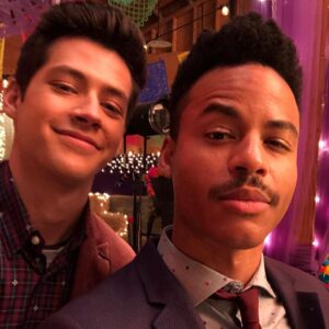Mark St. Cyr Instagram - POV: you look over your shoulder and see this 👋🏽 wyd

2. Redeemers United 

3. In between scenes we played hangman - Can you guess the phrase @julialester came up with?

#hsmtmts #disneyplus