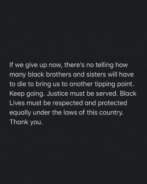 Mark St. Cyr Instagram - Keep going. Thank you. ✊🏽🙏🏽⁣
⁣
#blm #blacklivesmatter #georgefloyd #justiceforgeorge #policebrutality