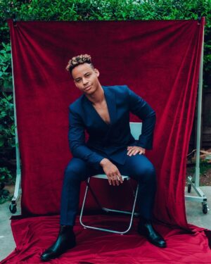 Mark St. Cyr Instagram - “Introducing the Duke of Burgundy, Miss Bridgerton”

📷: @theemmaexperience 
style: @jareddepriest 
suit: @kennethcole 
boot: @kennethcole 
—————————
#mensstyle #kennethcole #hsmtmts #bridgerton
