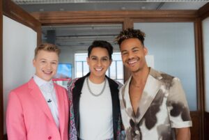 Mark St. Cyr Instagram - Feliz Quinceañero!

Had a wonderful time celebrating Frankie and the Quinceañero episode of #HSMTMTS yesterday at our live streamed event!

Really proud to be a part of a show that celebrates inclusivity, culture, and love! 🌈 

Episode 5 of @highschoolmusicalseries  is streaming now on @disneyplus !

——
styling: @jareddepriest 
suit/shoes: @fendi 
jewelry: @annesisteron
hmu: @thesophiaporter