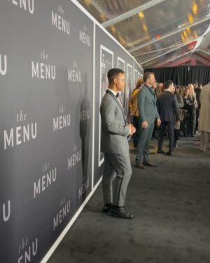 Mark St. Cyr Instagram - THE MENU | NYC Premiere

Grateful to be a part of such an incredible film filled with impeccable artists both on screen and off 🌟

Go and see The Menu, in theaters this Friday 🖤

Stylist: @jareddepriest 
Suit: @brunellocucinelli_brand 
Shoe: @jimmychoo 
Brooch: @nicolerosejewelry 
Watch: @zenithwatches 
Jewelry: @tsuga.nyc 
HMU: @megan_danner_ + @zoeticbeautystudio + @glowingwithgab 

#themenufilm #themenu #redcarpetstyle