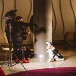 Markiplier Instagram - Shoutout to the REAL star #AHWM! Chica was such a good girl through the whole shoot!