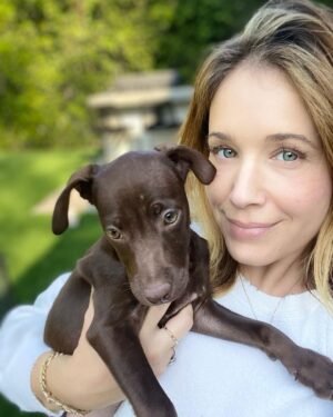 Marla Sokoloff Instagram - ❤️Welcome to our family Rosie! ❤️ Thank you to @thelabellefoundation for rescuing this sweet babe, we love her so much already! 
Swipe for the surprise of my girls’ life!
