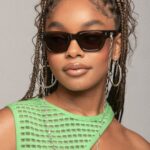 Marsai Martin Instagram - summer might be over, but my glasses collection is timeless 😎 Link in bio. 🤍 #FourEyes are better than two. #GlassesUSA @glassesusa