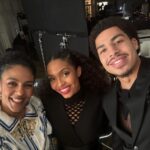 Marsha Thomason Instagram - Another year around the sun! Rang in my birthday with these two brilliant people on set last night, such a pleasure to work with. Here’s to another 365!
