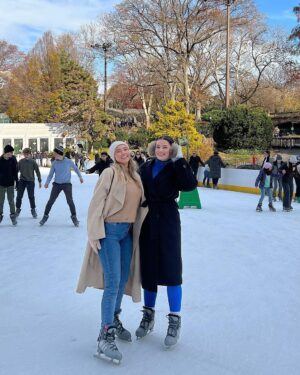 Martine Lunde Instagram - Stå på skøyter i Central Park ✓