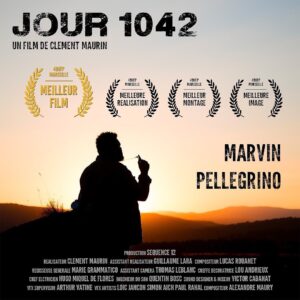 Marvin Pellegrino Instagram - 🥇 Jour 1042 - Meilleur film 🥇
🎖️ Meilleure réalisation
🎖️ Meilleur montage
🎖️ Meilleure image

On l'a faaaaait, aujourd'hui on a prouvé qu'une "petite" équipe pouvait faire de grandes choses 🔥

Merci au @48hfp_france @48hfp_marseille d'organiser cette compétition incroyable, c'est toujours une expérience de fou !
C'est tellement stimulant et révélateur du caractère de chacun que je ne peux que pousser tout le monde à tenter l'expérience !

Merci à cette magnifique équipe pour la confiance et la motivation, c'était fou ❤️
Numéro 1 Marseille 
Starring @marvinpellegrino 

-CREW-
Ass. réal : @guillaume.lara 
Compositeur : @luke_l._duke 
Régisseuse générale : @marie_gramma 
Ass. caméra : @thomas_lebl 
Chef électro : @hugomiqueldeflores 
Ingé. son : @bosc_quentin 
Cheffe déco : @calicerelik 
Sound designer / mixeur : @victorcabanat 
VFX : @arthur.vatine / @loicjancon / @paulrhl / Simon Aich
Composition additionnelle : Alexandre Maury

Le film part en compétition à Los Angeles 🤩
Il ne sera donc disponible qu'en Mars alors d'ici-là, suivez bien @sequence_12 pour vous tenir au courant de toutes les actualités ! On arrive fort en 2023 🚀

Un grand merci au réalisateur:
@clem.mov ⭐️ 
@agence.vdl 
#48hfp#48hourfilmproject#festival#cinema#shortfilm#film#marseille#filmmaker#dreamteam