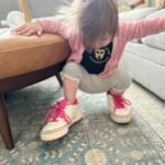 Mary Katharine Ham Instagram – Wearing Mom’s shoes. 👟👟💗