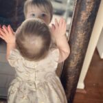 Mary Katharine Ham Instagram - Playing with this baby friend she just met who looks just like her.