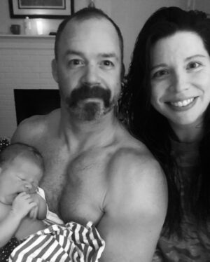 Mary Katharine Ham Instagram - One week home, one college football national championship ❤️🏈🖤, zero good pics of all 4 kids together. 🤷🏻‍♀️ Everyone is still hanging in there! Cal has met his grandparents and a whole zoo of cousins. He is a calm baby and a solid sleeper so far and his mother thanks him for it. 💙 Thanks to Steve and then my parents and now his parents helping us out, and my sweet Mama friends for sending food, all letting me hang out in bed with a newborn, read mysteries, and get rest!