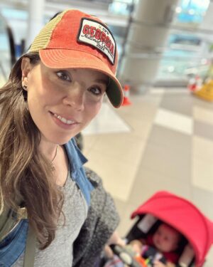 Mary Katharine Ham Instagram - Last time I was here it was 2016 and I was moderating a GOP primary debate. I had a 3-month-old on that trip, too! This time, I’m obviously preparing to launch my exploratory committee for a presidential run, so it’s a little different. Ha, just kidding. Just came for work. #sheisdefinitelynotrunning