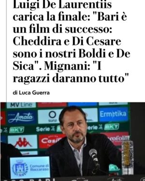 Massimo Boldi Instagram - Il prossimo anno io e Christian saremo i nuovi allenatori del Bari e del Napoli…