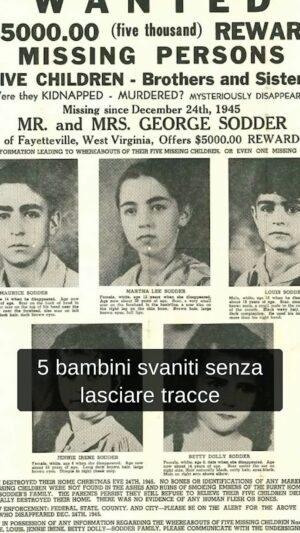 Massimo Polidoro Instagram - Cinque bambini svaniti senza lasciare nessuna traccia nell’incendio della loro casa: possibile? Sono 5 dei 10 figli della famiglia Sodder, che vive in una casa alla periferia di Fayetteville, in Virginia. La vigilia di Natale del 1945 un terribile incendio porta la devastazione: i cinque bambini più piccoli restano intrappolati al piano di sopra e nessuno riesce a salvarli. Ma qui inizia il mistero: domate le fiamme, non si trova nessuna traccia dei cinque bambini. Assolutamente nulla. Dove sono spariti? È quello che cercheremo di scoprire oggi insieme a Strane Storie!