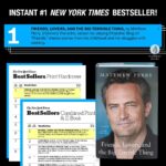 Matthew Perry Instagram - #1 ⭐️ Wow- a dream come true! Thank you all so much for making #FriendsLoversBook #1 on the New York Times bestseller list. Feeling grateful and humbled for all of the love you have given my memoir and am happy to hear my words resonated with you.