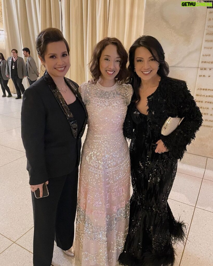 Maurissa Tancharoen Instagram - “Who is that girl I see…” standing between two legends. I will never be able to express the depth of my gratitude for @mingna_wen and @msleasalonga and the impact they’ve made on every little Asian girl’s life, including mine. Ming, I still pinch myself knowing you’re a constant in my life. Your friendship means the world to me and I’m so happy you and yours are now a part of my family. Lea, I’ve admired you from afar for forever and it was an honor to finally meet you last night. This #Mulan sandwich moment will be in my heart always! #Reflection #representationmatters #GoldGala #GoldExcellence The Music Center: Performing Arts Center of Los Angeles