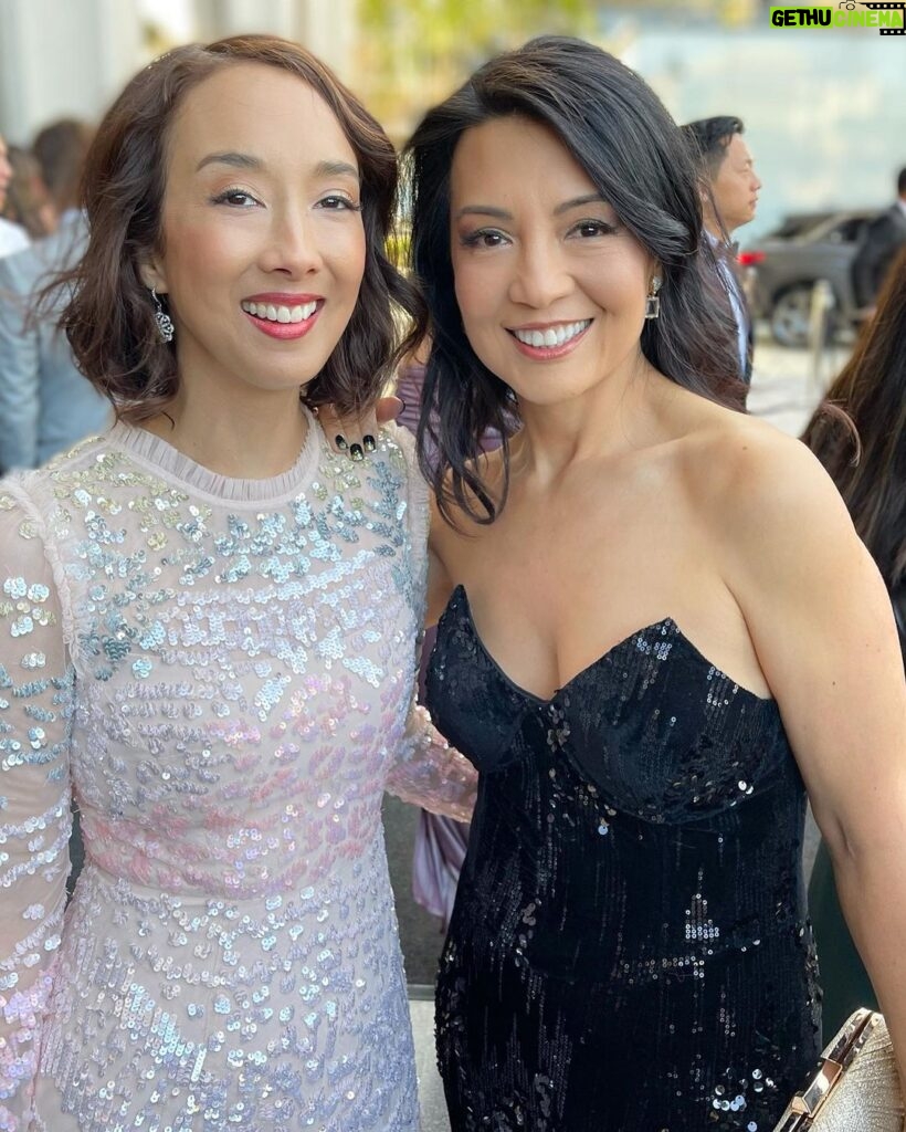 Maurissa Tancharoen Instagram - “Who is that girl I see…” standing between two legends. I will never be able to express the depth of my gratitude for @mingna_wen and @msleasalonga and the impact they’ve made on every little Asian girl’s life, including mine. Ming, I still pinch myself knowing you’re a constant in my life. Your friendship means the world to me and I’m so happy you and yours are now a part of my family. Lea, I’ve admired you from afar for forever and it was an honor to finally meet you last night. This #Mulan sandwich moment will be in my heart always! #Reflection #representationmatters #GoldGala #GoldExcellence The Music Center: Performing Arts Center of Los Angeles