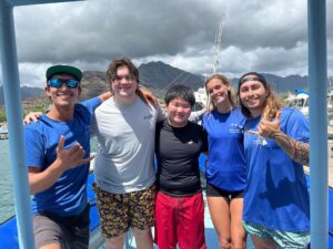 Maxwell Acee Donovan Instagram - Literally the best time ever with @hawaiidolphinswim !! Such an incredible day out on the water, I can’t believe I got to swim with the sea turtles 🎉🎉 thank you guys so much!!! 

If you’re ever in Hawaii, you have to check them out and go for a tour! Best crew ever 🤙