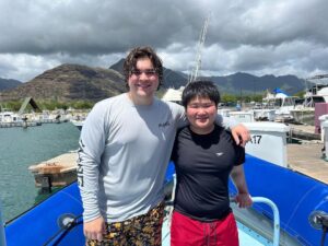 Maxwell Acee Donovan Instagram - Literally the best time ever with @hawaiidolphinswim !! Such an incredible day out on the water, I can’t believe I got to swim with the sea turtles 🎉🎉 thank you guys so much!!! 

If you’re ever in Hawaii, you have to check them out and go for a tour! Best crew ever 🤙