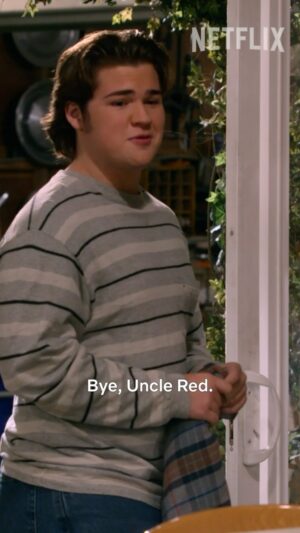 Maxwell Acee Donovan Instagram - I am never getting rid of this flannel from Uncle Red 

#that90sshow is streaming now on @netflix 😎