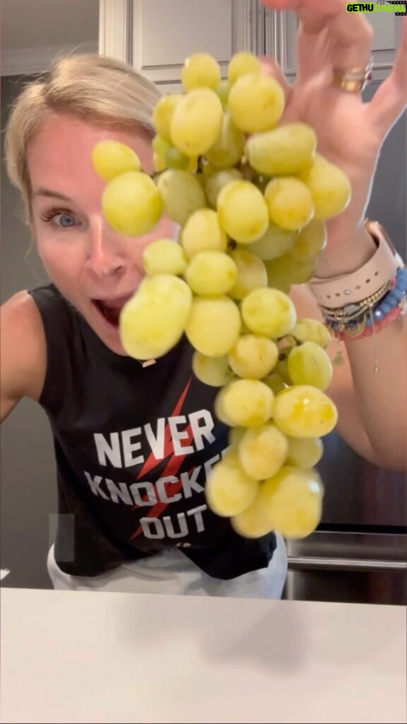 Meaghan B. Murphy Instagram - 🚨 New Hack 🍇 I will never de-stem grapes any other way: Place a bunch between two paper towels. Roll vigorously + watch grapes magically release! ⚡️ Shirt = @spiritualgangster x @kendalltoole #hack #lifehack #lifehacking #lifelessons #grapes #grapes🍇 #cottoncandygrapes #tricks Hack Point, Maryland