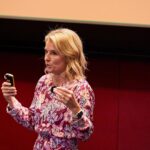 Meaghan B. Murphy Instagram - "Hey, Pop! I'm making you proud...😇🙏🏼 I did something scary and gave a talk about "The Brilliance of Resilience" in honor of Breast Cancer Awareness 💗 Month for 100+ of my Hearst colleagues—REALLY smart magazine editors + executives who I admire. I talked about you and about mom (shh...there's a no-makeup hospital pic of her in my slide presentation) and then I talked about how 5 key 🔑 strategies help me get through hard things more easily. I outlined coping tricks like finding a resilient role model; learning to attach positive value to a tough situation; leaning into laughter—we don't lose our funny bone when times are tough; sharing our stories (even if that means TMI to a Target cashier!!!) and more. I got laughs and lots of head nods...and not just because I loaded them up with swag—BCRF belt bags from @lillypulitzer —and filled their bellies with (-)(-) macarons from @danasbakery Turns out the pre-talk butterflies 🦋 were just a reminder of how much I care. I vowed to honor your legacy by always making my mess my message in the hopes of connecting with and helping others. That's what I'm doing, Pop. Thank you to @hearstmagazines @hearst_sparkwomen and @thefitchgroup for giving me the stage; to @janeseymourfrancisco for the intro + always cheering me on; to @daphneyoureephotography for the pics and Team WD for being my YAY in the front row. #breastcancerawareness #hearstmagazines #resilience #publicspeaking Hearst Tower