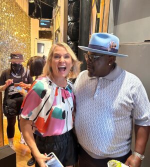 Meaghan B. Murphy Instagram - I should write a caption...

📸 #1: Post-show glow! 🤩 Tamron said my outfit was VMA-worthy. YAY! I told her I was an MTV host in the 90s. Woot! Roy was a good sport with really fun pants. I'm going to help him shop for new dishes.
P.S. 🛍️ Use code MEAGHAN15 to save 15% at @crosbybymollieburch 

📸 #2: Me aggressively fan-girlling over Cedric the Entertainer. I look like I bite. 🧛🏻‍♂️ LOL

📸 #3: Attempting a Cedric selfie with my short arms.

📸 #4: Success!

📸 #5: Hanging with Saint who totally humored me when I said, "I'm not cool. Can you just tell me why you're amazing so my kids don't call me lame when they see you on the show and realize I didn't get a pic?!" By the way, turns out he's an INCREDIBLE singer. 🎤👩‍🎤His magical voice sneaks unexpectedly out of his body and gives you shivers. 

📸 #5: Reunited with producer extraordinaire @marcandrewlupo 🙌🏽

📸#6 My own dressing room 🎤 ⬇️😊

#tamronhall #cedric #tv #ootd #mtv #tamronhallshow