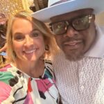 Meaghan B. Murphy Instagram - I should write a caption... 📸 #1: Post-show glow! 🤩 Tamron said my outfit was VMA-worthy. YAY! I told her I was an MTV host in the 90s. Woot! Roy was a good sport with really fun pants. I'm going to help him shop for new dishes. P.S. 🛍️ Use code MEAGHAN15 to save 15% at @crosbybymollieburch 📸 #2: Me aggressively fan-girlling over Cedric the Entertainer. I look like I bite. 🧛🏻‍♂️ LOL 📸 #3: Attempting a Cedric selfie with my short arms. 📸 #4: Success! 📸 #5: Hanging with Saint who totally humored me when I said, "I'm not cool. Can you just tell me why you're amazing so my kids don't call me lame when they see you on the show and realize I didn't get a pic?!" By the way, turns out he's an INCREDIBLE singer. 🎤👩‍🎤His magical voice sneaks unexpectedly out of his body and gives you shivers. 📸 #5: Reunited with producer extraordinaire @marcandrewlupo 🙌🏽 📸#6 My own dressing room 🎤 ⬇️😊 #tamronhall #cedric #tv #ootd #mtv #tamronhallshow Tamron Hall Show