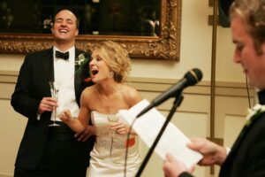Meaghan B. Murphy Instagram - I married my little brother’s best friend on New Year’s Eve 15 years ago. 👰‍♂️🤵 His best man toast 🥂 is forever one of my favorite life moments. I won the husband lottery; Kevin gained a brother. 

NYE wedding: Yay or Nay? What did you do last night?!

#nye #nyewedding #married #bestman #bestmanspeech