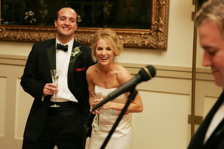 Meaghan B. Murphy Instagram - I married my little brother’s best friend on New Year’s Eve 15 years ago. 👰‍♂️🤵 His best man toast 🥂 is forever one of my favorite life moments. I won the husband lottery; Kevin gained a brother. NYE wedding: Yay or Nay? What did you do last night?! #nye #nyewedding #married #bestman #bestmanspeech Stone House Restaurant & Event Venue
