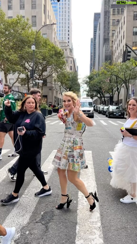 Meaghan B. Murphy Instagram - Here comes more GOOD NEWS 🗞️ ⚡️ This dress 👗 belongs in a museum or a store window in @bestfieldnj 🤔 encouraging everyone to share more #goodnews In fact, tell me something good ⬇️ #goodnewsfeed #todayshow #newspaper #newspaperart #newspaperdesign #newspapercraft The Today Show