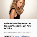 Megan Park Instagram - Insanely honored to be writing my first feature film with such an incredible studio/group of people. Woooow. V grateful. Los Angeles, California