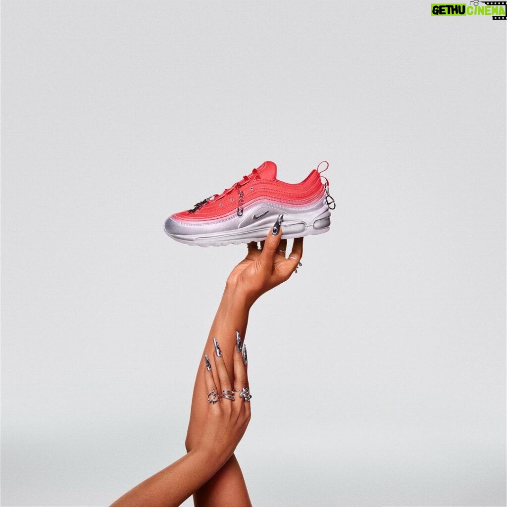 Megan Thee Stallion Instagram - Stepping on necks in these Nike By Yous. Hotties, customize a pair of Air Max 97s with three different packs inspired by Hot Girl Meg, Tina Snow, and Suga. Designed by me, customized by you. Download the @nike app to create your perfect pair.