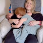 Meghan Trainor Instagram - I blinked and Barry is a month old🥹 Riley is so in love! We are all so in love with you sweet boy🤱💖😭 #newborn