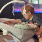 Meghan Trainor Instagram - Riley loves his baby brother so much 😭🐻💙🥹 #csection #transversebaby #newborn