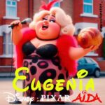 Melani Olivares Instagram - Los personajes de Aida ,como si fuéramos muñequitos de Disney, imaginados por la fantástica @missfinster_ 🤍🤍🤍🩷