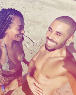 Melanie Liburd Instagram - Happy New Year friends! Wishing you all the love and happiness for 2022. Got to spend some quality time with my brother this year.  Life is good and I'm truly grateful. 
Love hard. Be kind to each other and take what's yours. Love and blessings to you all 🤍