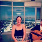 Melanie Scrofano Instagram - 😇 The moment I realized that one day menopause will come and I will be able to wear white pants anytime of the month, fearlessly. 😇 📸 @ambrosia_ivory 🎸 @paolobarzman