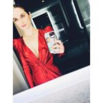 Melanie Scrofano Instagram - TIFF bts 1) my car didn’t arrive on time so my heroes drove me and it was so much better that way 2) @mar_gordon and @aniyanandybeauty made me look good and we had fun doing it 3) The red dress was another option but I panicked and made them choose and they chose…. 4)blue 5) not mad about it 6) to get to @etcanada we had to walk through a gym so I got a workout in 7) Jeff brought the boys back so we could be together for dinner and the crust I’m holding in this photo looks like a penis sorry ‘bout that 8) The moment after Amanda Brugel said some VERY NICE THINGS about our movie. Great Q&A with very good questions and wonderful crowd ( you know who you are but I won’t tag you because that would be rude #girlsnight) 9) a quick snuggle before a very tough departure… 10) see you in a few weeks my snuggle buddies and thank you for everything ♥️♥️♥️♥️♥️♥️💋💋💋💋💋💋💋💋