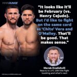 Merab Dvalishvili Instagram – Merab Dvalishvili wants to see Henry Cejudo on the same card as O’Malley vs. Chito #UFC299 (via @nolankingmma)

🔗 FULL INTERVIEW IN BIO