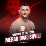 Merab Dvalishvili Instagram - Starpro proudly welcomes Merab 'The Machine' Dvalishvili to the team. With his record-breaking performance and indomitable will, 'The Machine' truly represents the heart of a champion. Starpro Combat is proud to have him on board. #StarproCombat #CombatSportsGear #BoxingEquipment