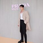 Metawin Opas-iamkajorn Instagram - Having a fantastic time at #PradaSS24 show #MiucciaPrada #RafSimons @prada