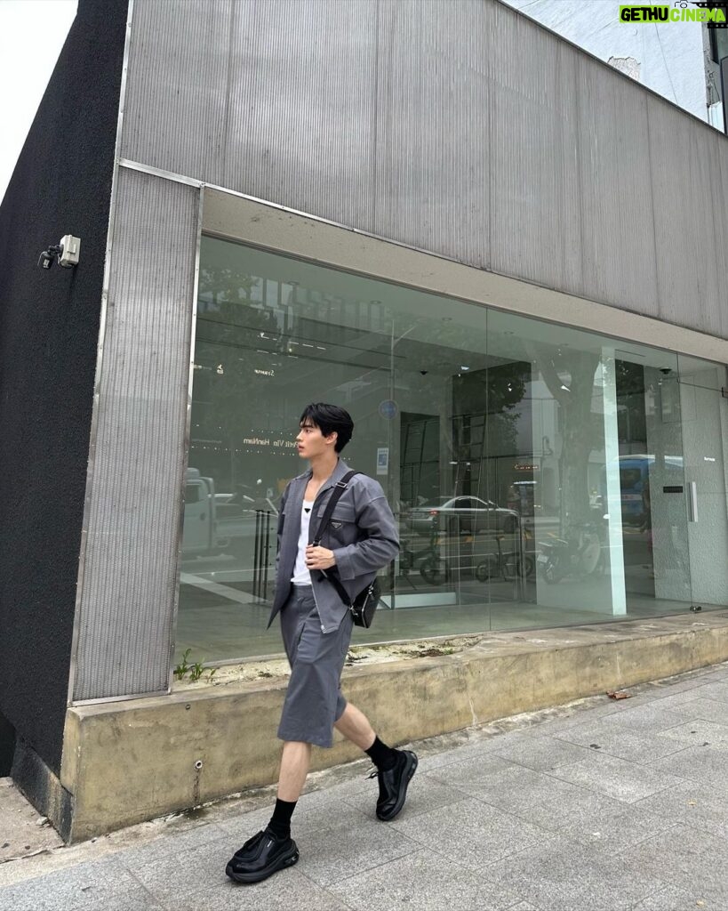 Metawin Opas-iamkajorn Instagram - Touched down in Seoul. @prada #prada Seoul, South Korea