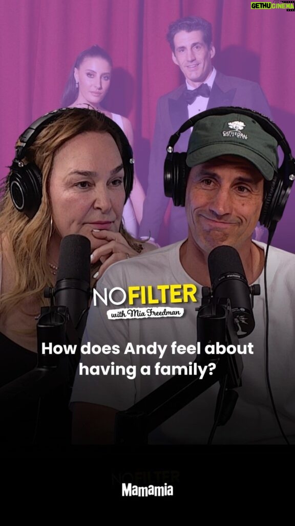 Mia Freedman Instagram - Every time @andytomlee posts about his girlfriend @rebeccalharding, the nosy commenters go wild. Kate asks Andy all about the highly anticipated (no one’s business) proposal and whether they want a family. He also opens up about some of the toughest times in his life, what failure means to him and the friendships that stick. Kate Langbroek is stepping into Mia Freedman’s hosting shoes this season. Listen to the full conversation on No Filter wherever you get your podcasts. #andylee #hamishandandy #relationships #marriage #podcast