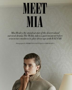 Mia Healey Instagram - On stands now ! 
Thank you @bazaaraustralia <3 @bulgari #partner