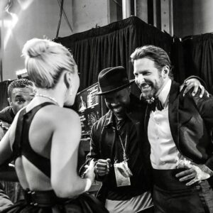 Michael Bearden Instagram - So, this time a year ago, I was rehearsing these two for the Oscars. (I’ve worked on many Oscars shows!) However, this performance ended up being one of the most magical performances I’ve been part of in my long career. Blessed! 🙌🏾 I never know how so many candid photos seem to appear seemingly out of nowhere. ☺️ When working with mega stars, there always seem to be cameras present somewhere. I’m used to that. But, I really appreciate this particular capture. It shows a real human moment. In the midst of the weight and gravity of the event that was to come the next day, we were still able to find time to have some fun with it! Trust your gift! M~ (fun fact: On the day of the show run through, I played Gaga so the Director could get his shots. I played piano. Did not sing tho. Lol 😂)