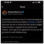 Michael Blackson Instagram - @tylerperry thanks for the opportunity and hopefully these Modasuckas can come to an agreement so we can shoot 100 episodes