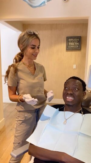 Michael Blackson Instagram - Sorry but I had no choice, thanks @lechicdentist
