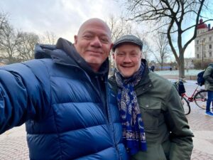 Michael Brinkenstjärna Instagram - Trevlig Jul Lunch i Lund med Radio Hitcity Öresund Bossarna Anders Johansson & Lone Johansson Bauder &Milo Celeste ! Tack för i år 🙏 Mr Brink #brink #brinkenstjärna #dj #djs #hitcityöresund #lund #skåne #instagood #instagram